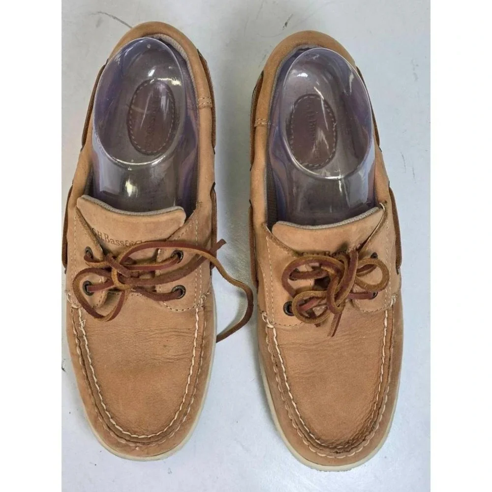 GH Bass Sailer Women's Boat Shoes Size 8.5 M Brown Tan Suede Slip On Loafers
